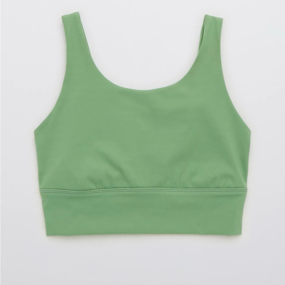 EUC Aerie OFFLINE Goals Green Longline Sports Bra XXL